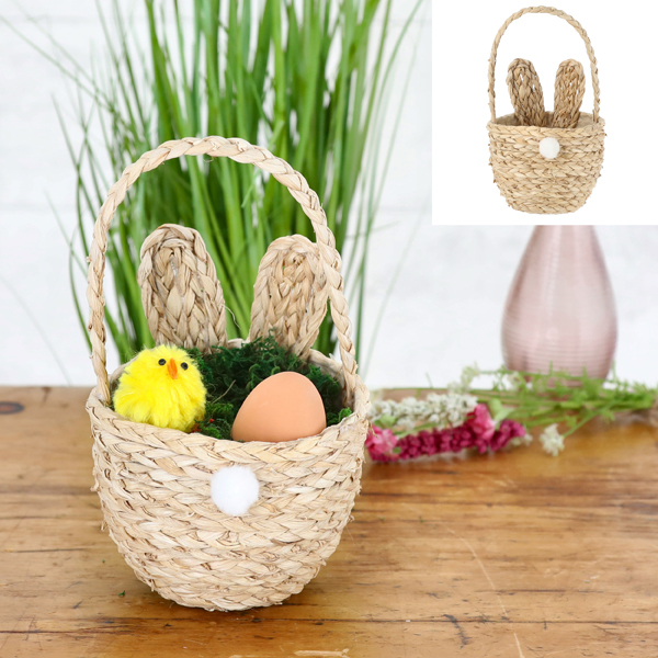 [CEP-46150] Körbchen Osterhase mit Henkel, klein, ca. 12x20cm