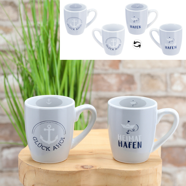 [CEP-46124] Becher Maritim, 2/s, 350ml, bauchig, 9,5cmH