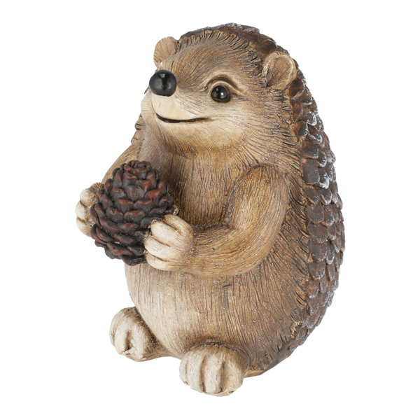 Igel mit Tannenzapfen, ca.14cmH