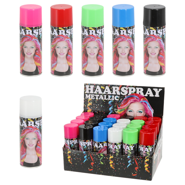 [CEP-95089-2] Colour Haarspray Glitter , 6/sort. , 24er Display