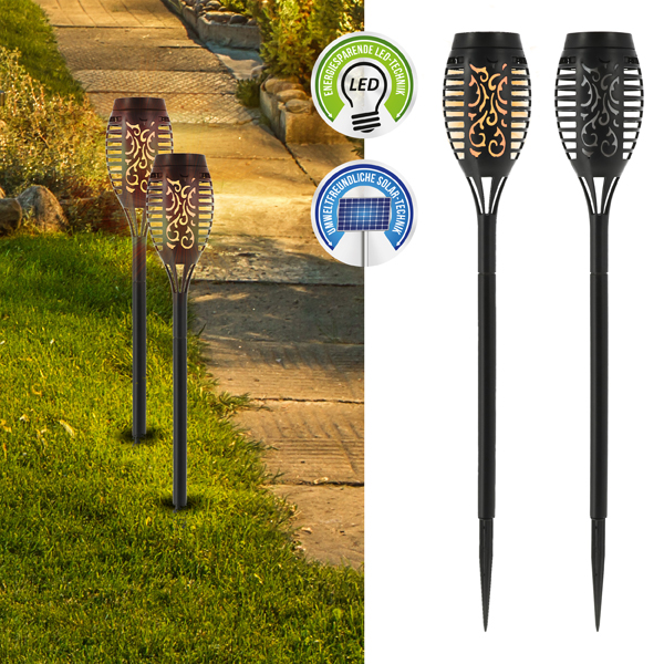 [CEP-65877] Solar LED Fackel, Flamme, ca. 50cmH
