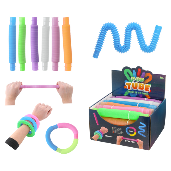 [CEP-65411] Stretch Pop Tube, Glow in the Dark, 6/s, ca, 20cmL