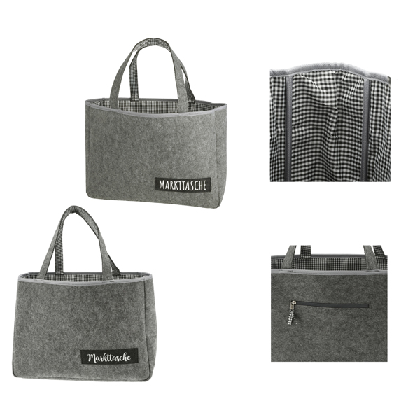Filztasche Markttasche 2/s ca. 45x33cm 